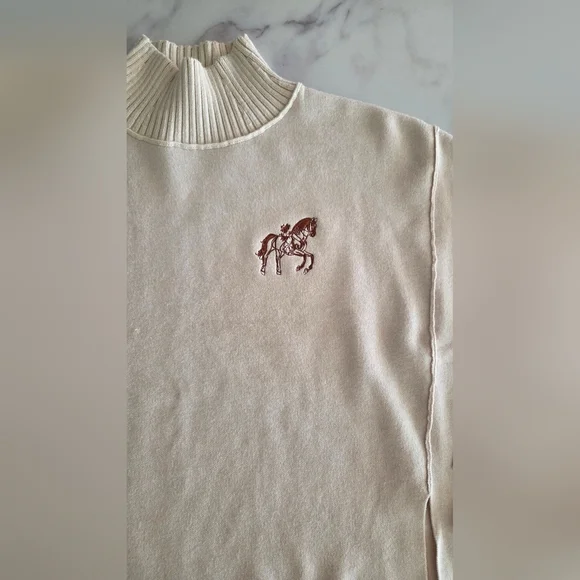 Maeve By Anthropologie Logan Turtleneck Sweater Western Equestrian Horse - Picture 10 of 13